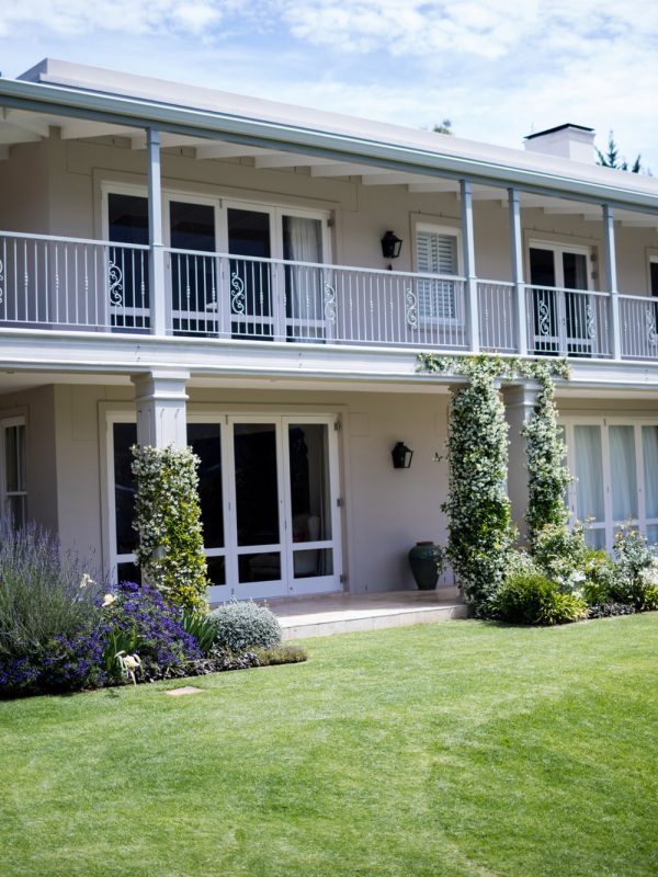 Exterior of a house with lawn Exterior of a house with lawn
